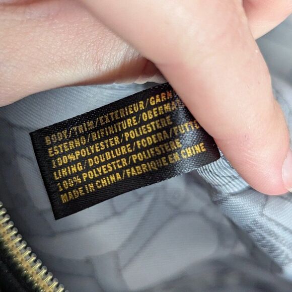 Aimee Kestenberg | Black Nylon Travel Tote Bag with Gold Hardware - Picture 11 of 13